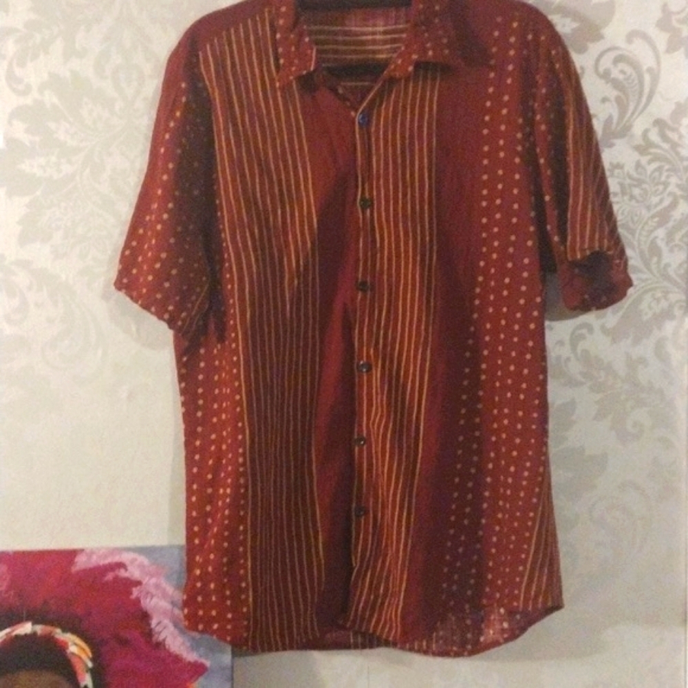 VAT PAVE MEN'S VINTAGE BUTTON DOWN SHIRT L